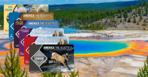 National Park pass options with the vibrate Grand Prismatic in the background